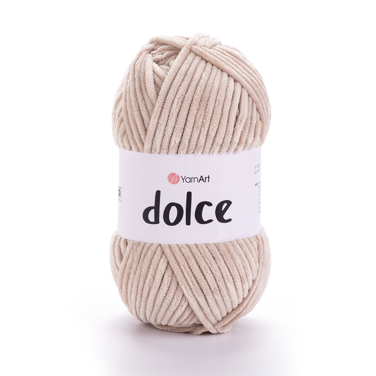 YarnArt Dolce 771 Light Grey – plush chenille yarn