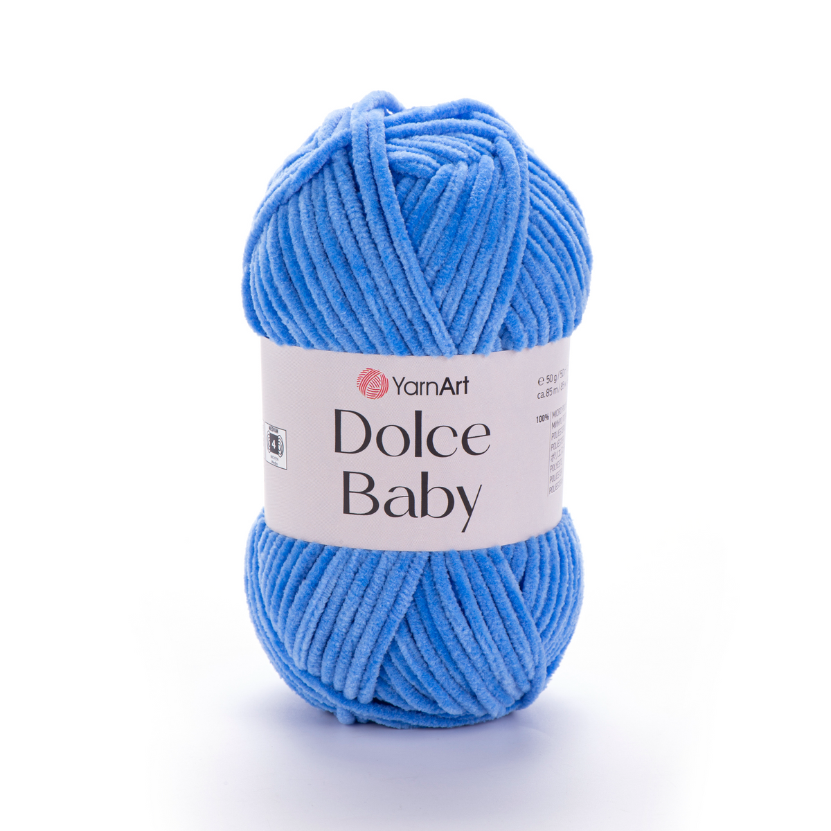 YarnArt Dolce Baby 777 Синий – тонкая шенилл-пряжа