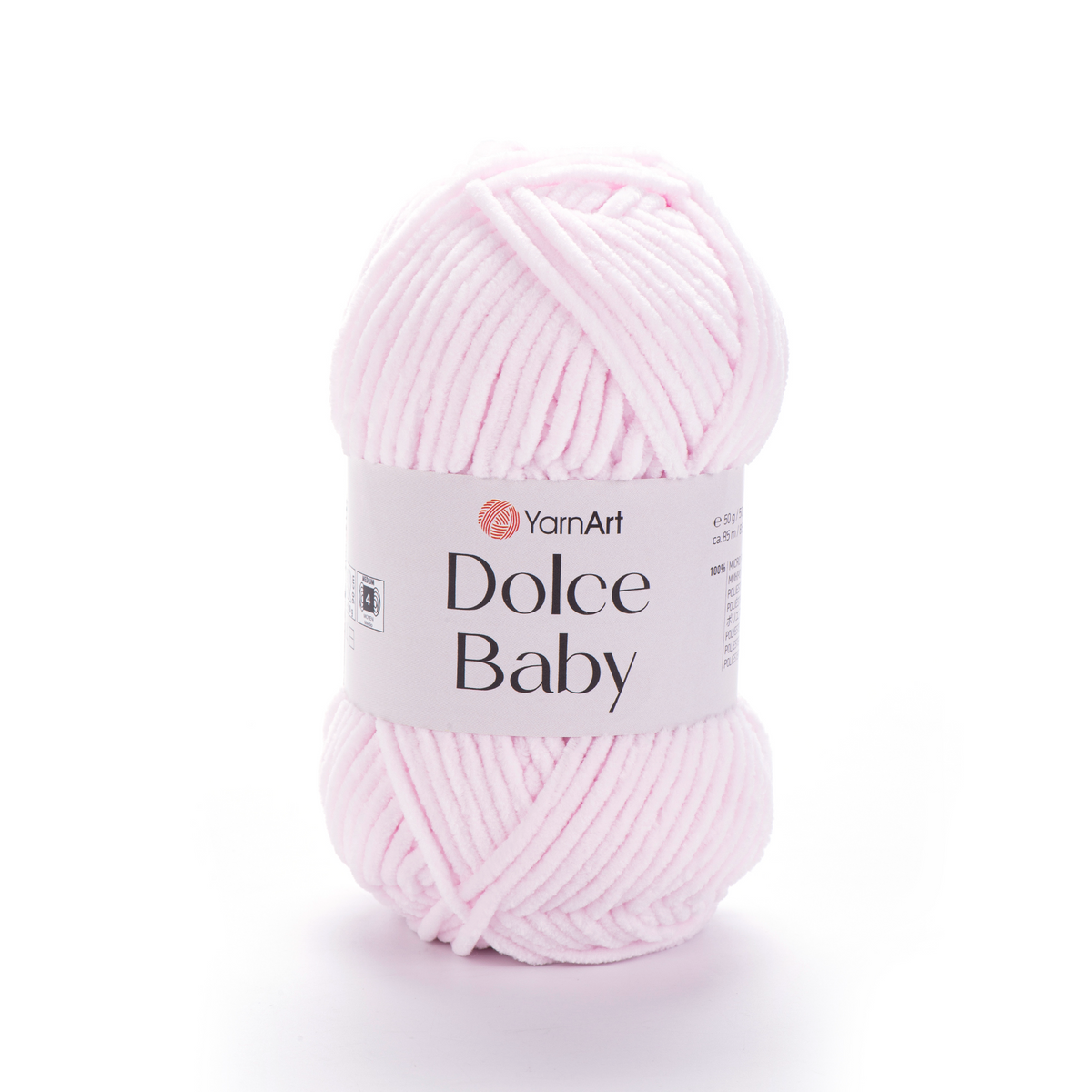 YarnArt Dolce Baby 781 Бледно-розовый – тонкая шенилл-пряжа