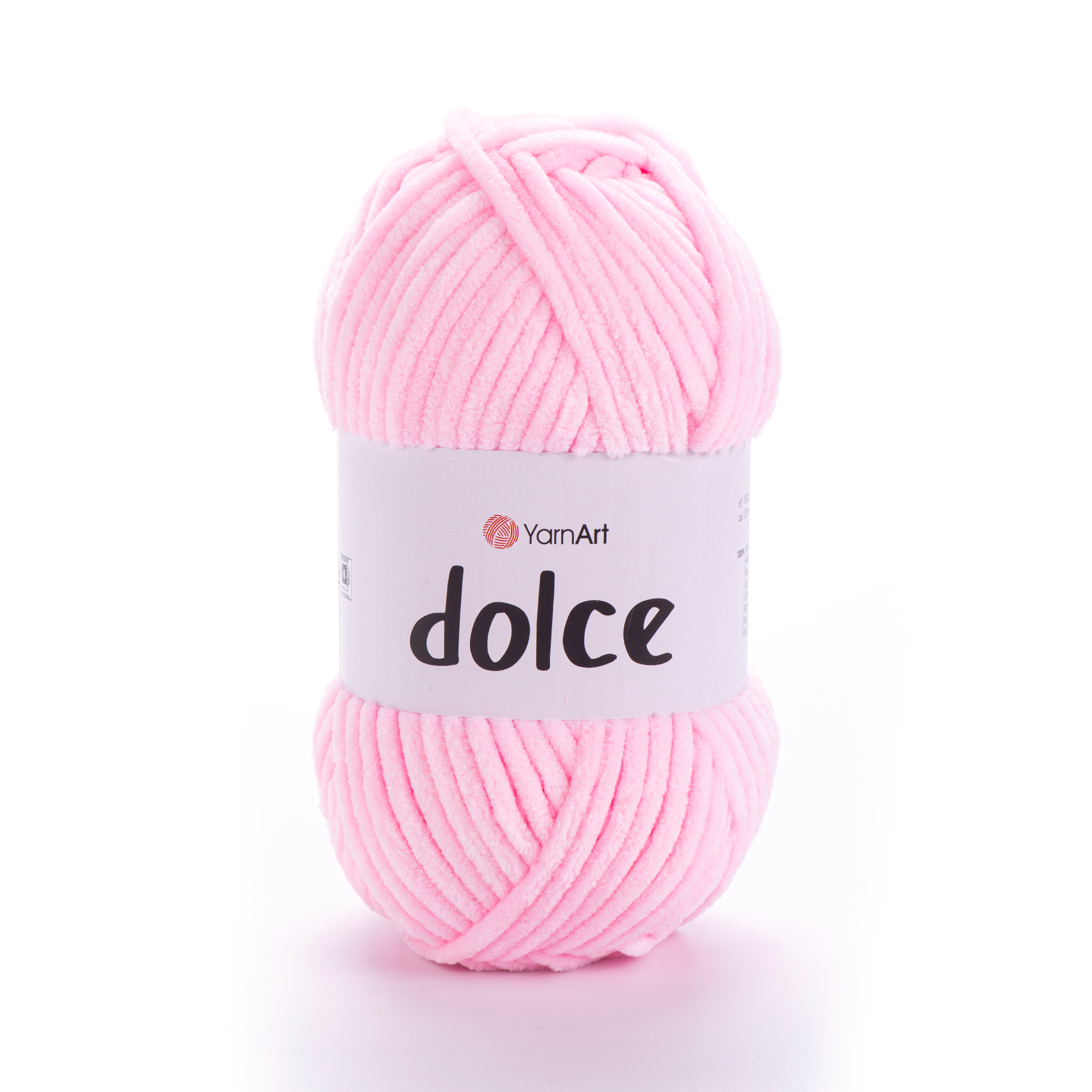 YarnArt Dolce 796 Baby Pink – plush chenille yarn