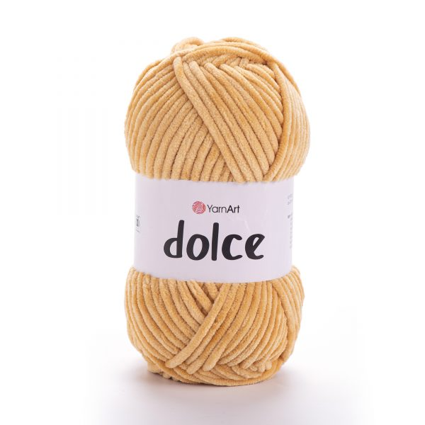 YarnArt Dolce 855 Camel – plush chenille yarn