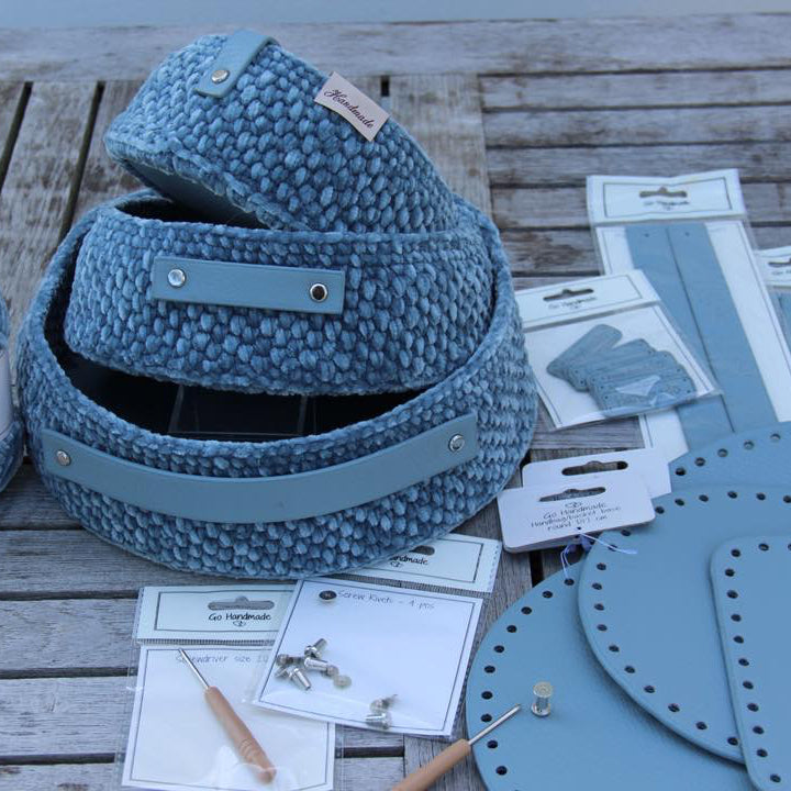 Round Bag Base – 35 cm Diameter (Blue)