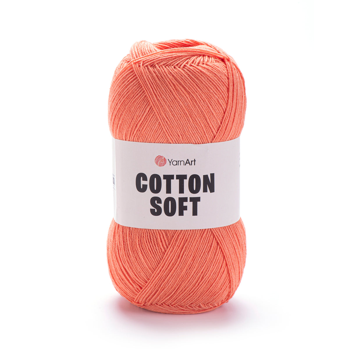 YarnArt Cotton Soft 23 Lašišinė – ploni medvilnės ir akrilo siūlai