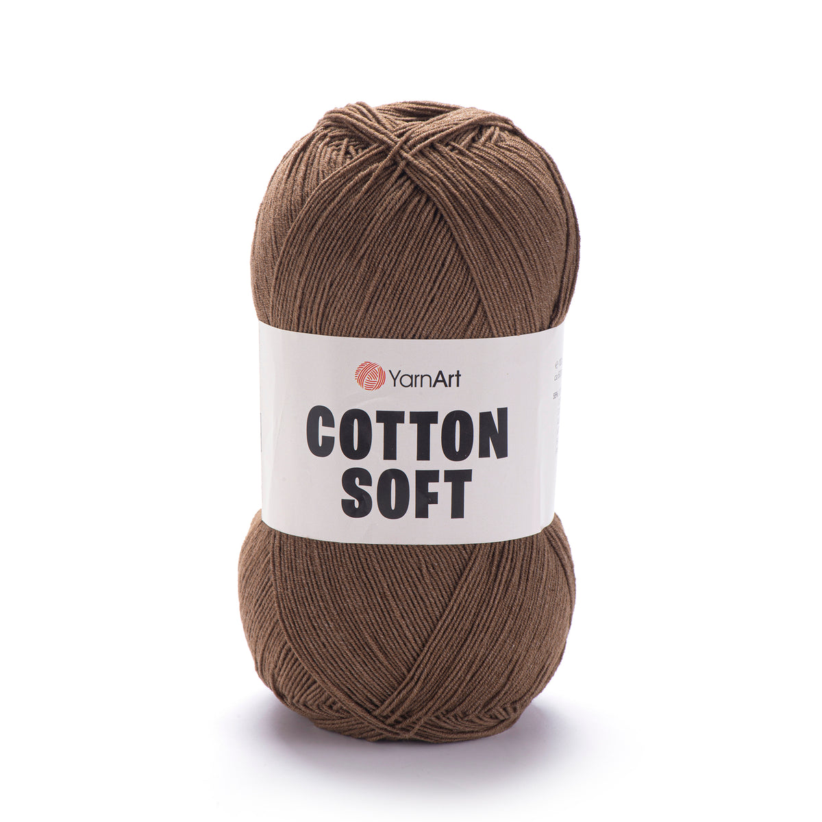 YarnArt Cotton Soft 40 Tamsiai ruda – ploni medvilnės ir akrilo siūlai