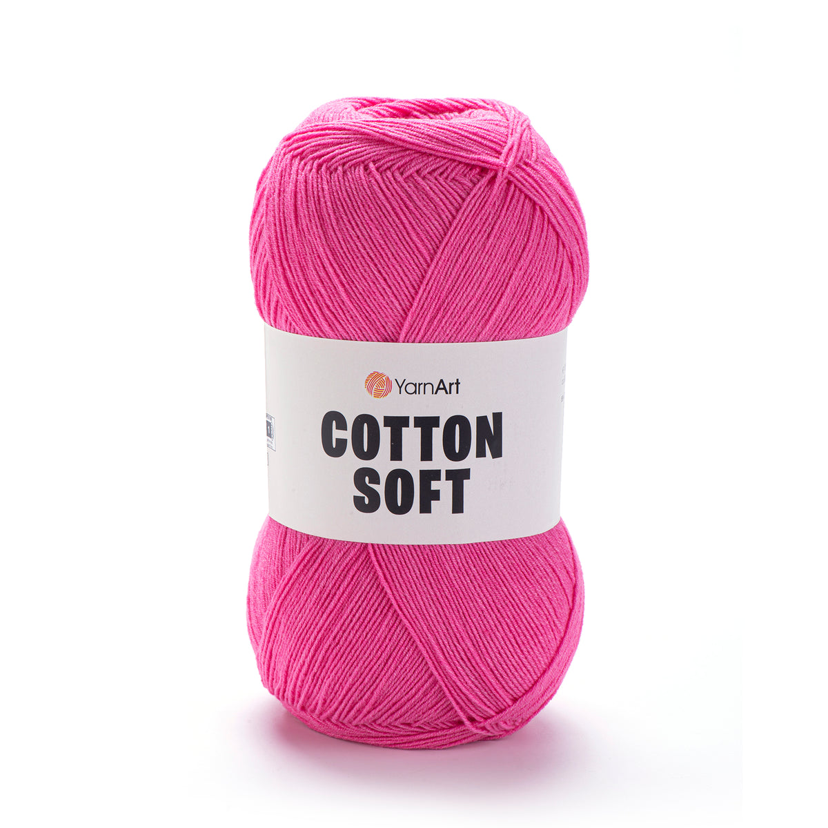 YarnArt Cotton Soft 42 Rausvai purpurinė – ploni medvilnės ir akrilo siūlai