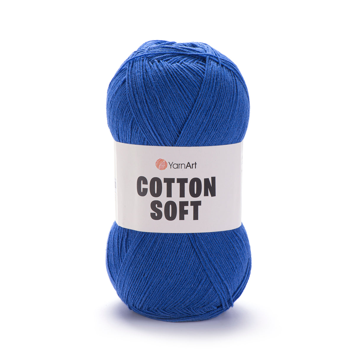 YarnArt Cotton Soft 47 Karališka mėlyna – ploni medvilnės ir akrilo siūlai