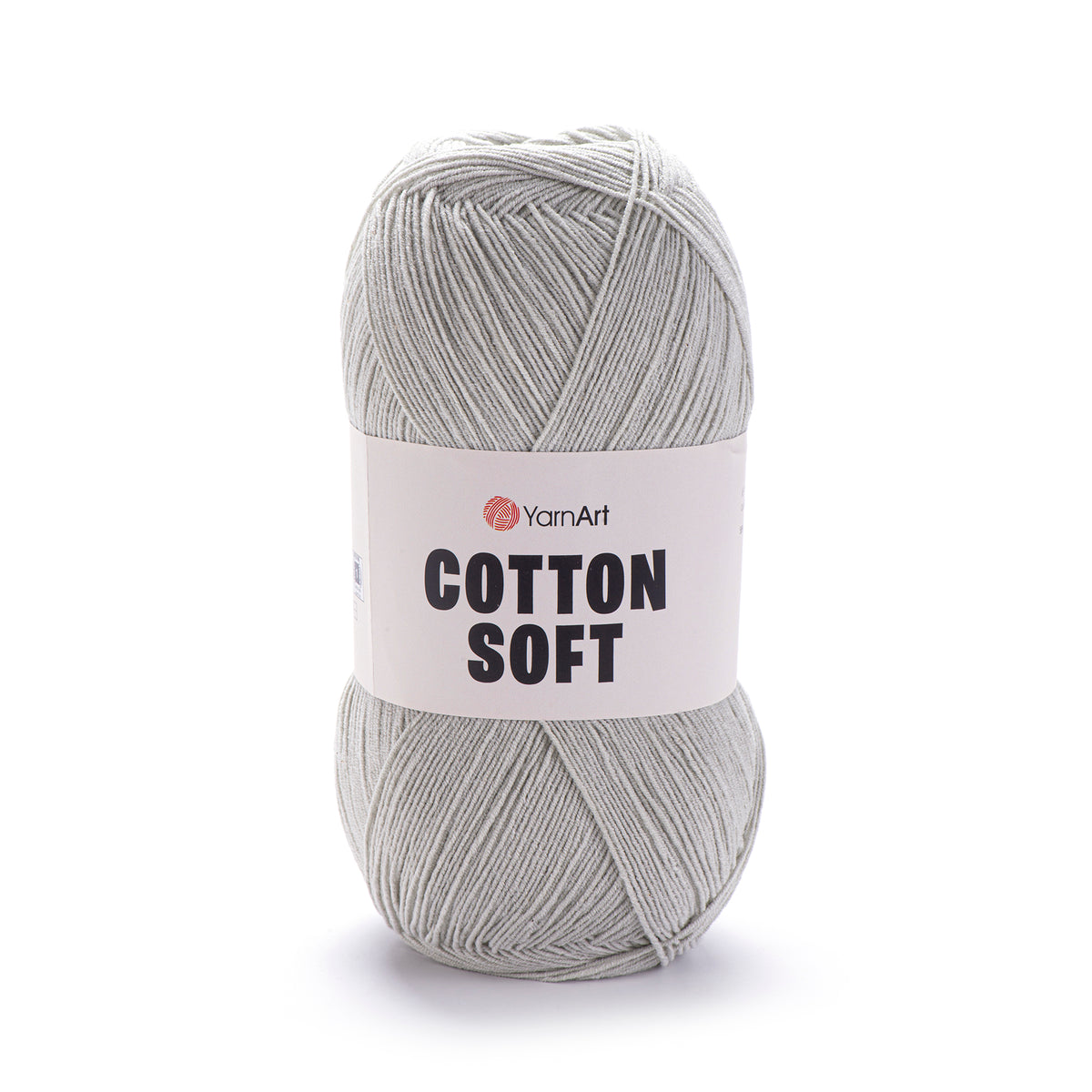 YarnArt Cotton Soft 49 Pilka – ploni medvilnės ir akrilo siūlai