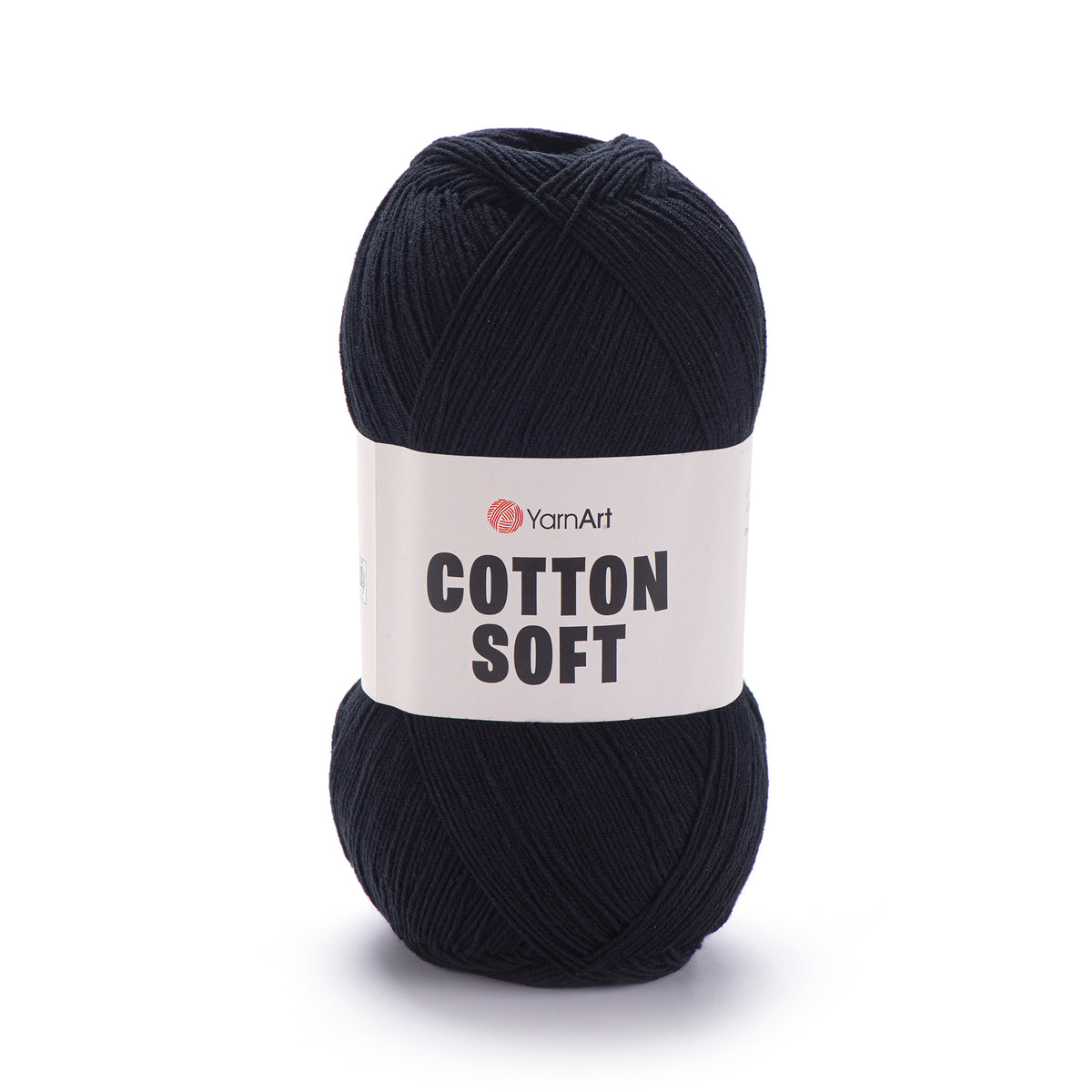 YarnArt Cotton Soft 53 Juoda – ploni medvilnės ir akrilo siūlai