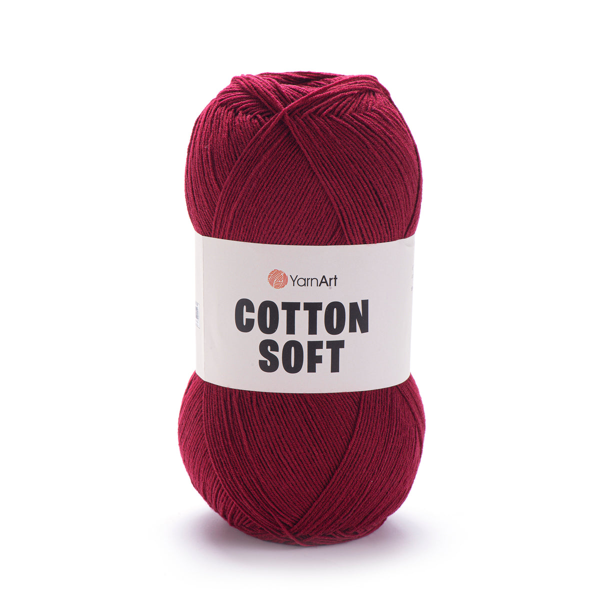 YarnArt Cotton Soft 66 Bordo – ploni medvilnės ir akrilo siūlai