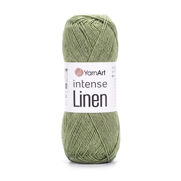 YarnArt Intense Linen 4121 Khaki – linen viscose yarn