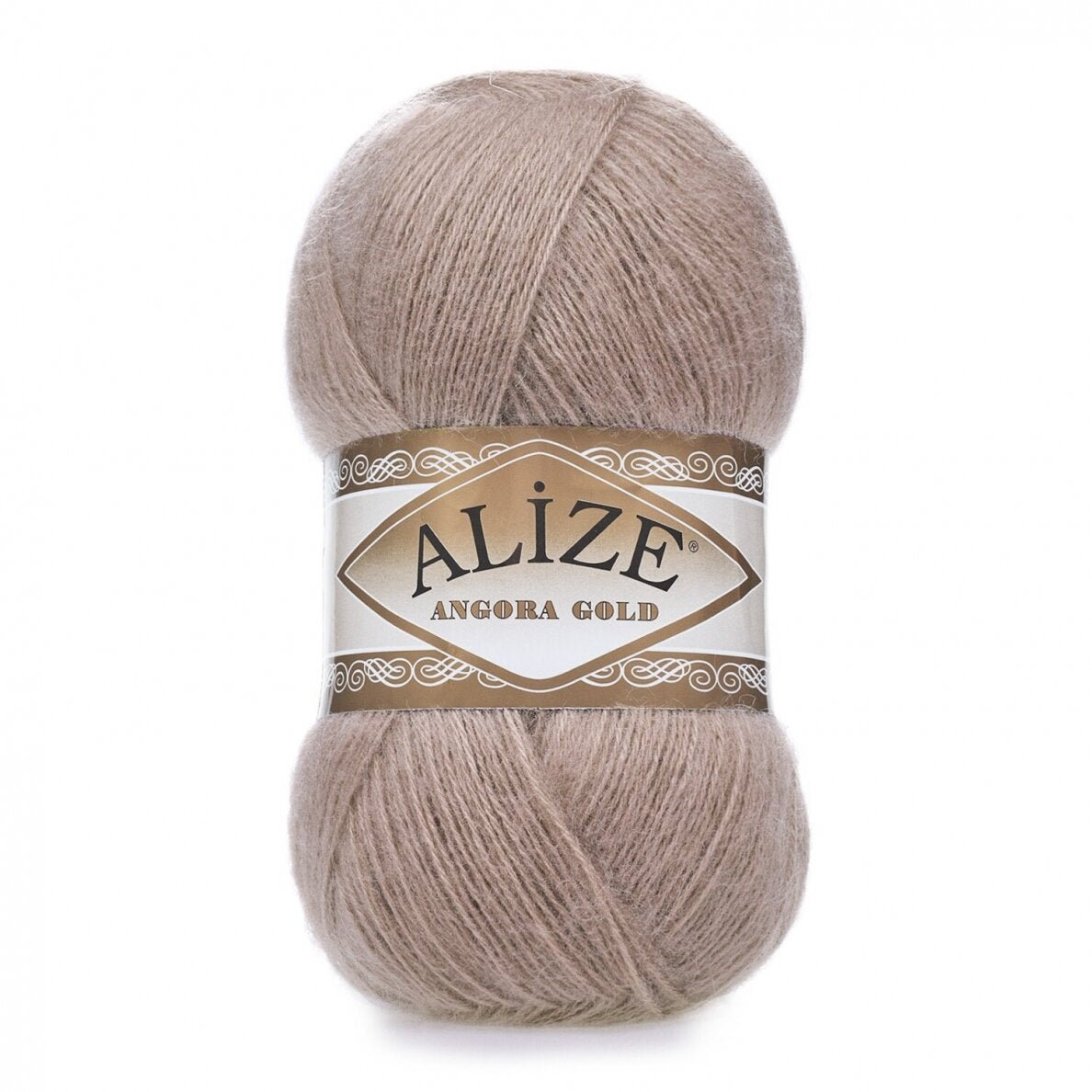Alize Angora Gold 542 Bežinė – pūkuoti akrilo ir vilnos siūlai