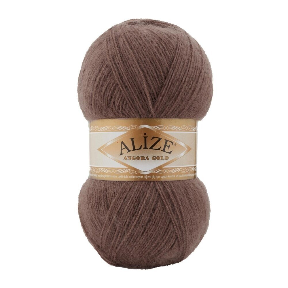 Alize Angora Gold 493 Ruda – pūkuoti akrilo ir vilnos siūlai