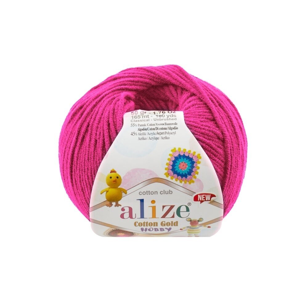 Alize Cotton Gold Hobby 149 Fuchsia – cotton acrylic yarn