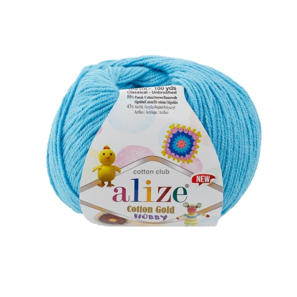 Alize Cotton Gold Hobby 287 Turquoise – cotton acrylic yarn