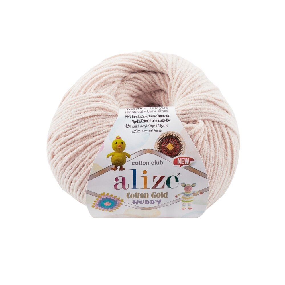 Alize Cotton Gold Hobby 314 Nude – cotton acrylic yarn