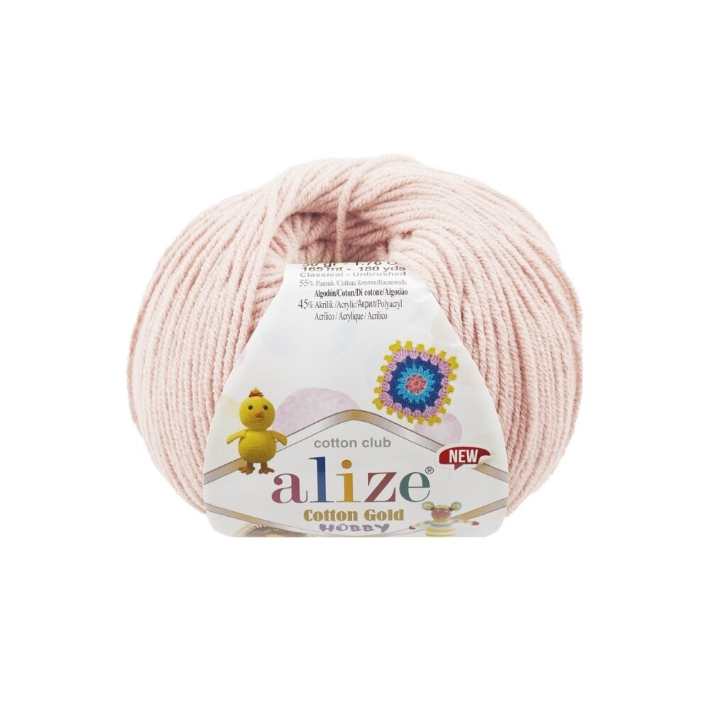 Alize Cotton Gold Hobby 382 Blush – cotton acrylic yarn