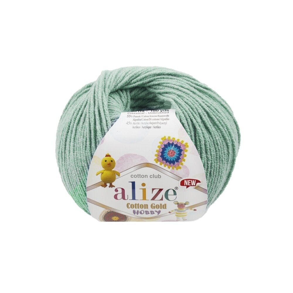 Alize Cotton Gold Hobby 15 Seafoam – cotton acrylic yarn