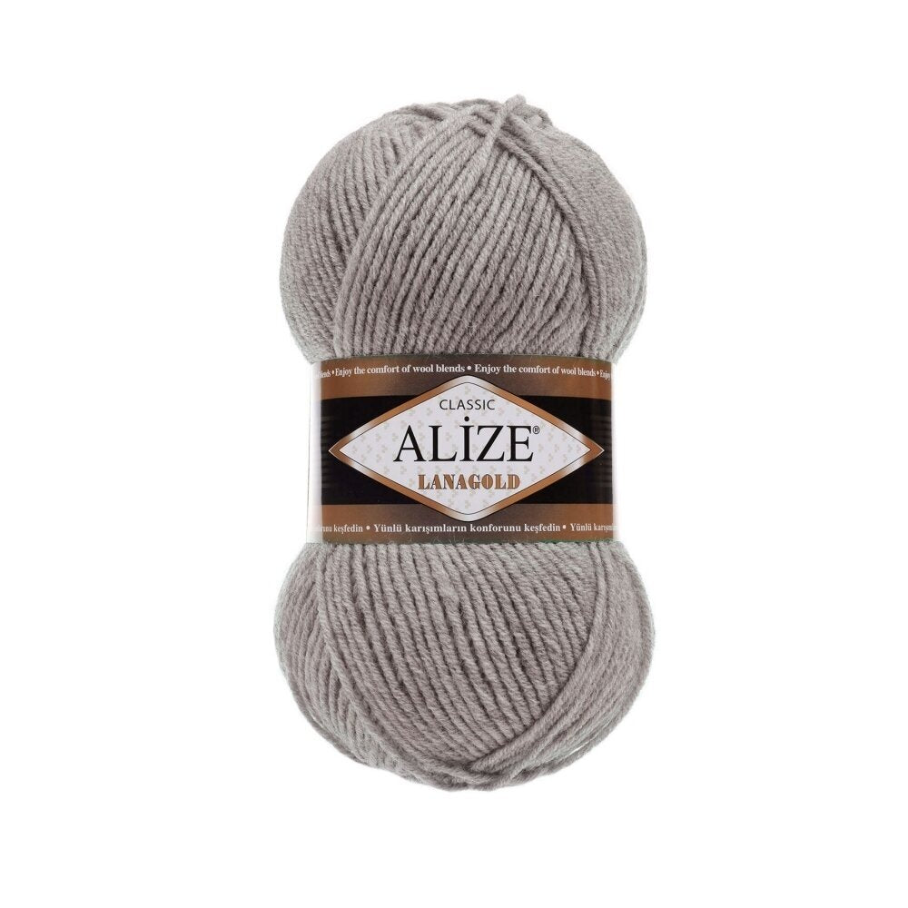 Alize Lanagold Classic 283 Тёмно-коричневый – шерсть с акрилом
