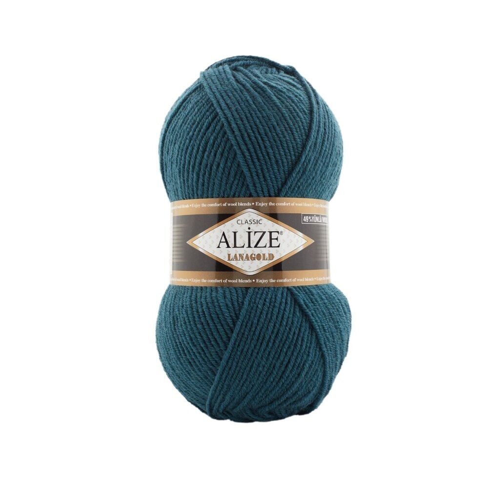 Alize Lanagold Classic 294 Тёмный сине-зелёный – шерсть с акрилом