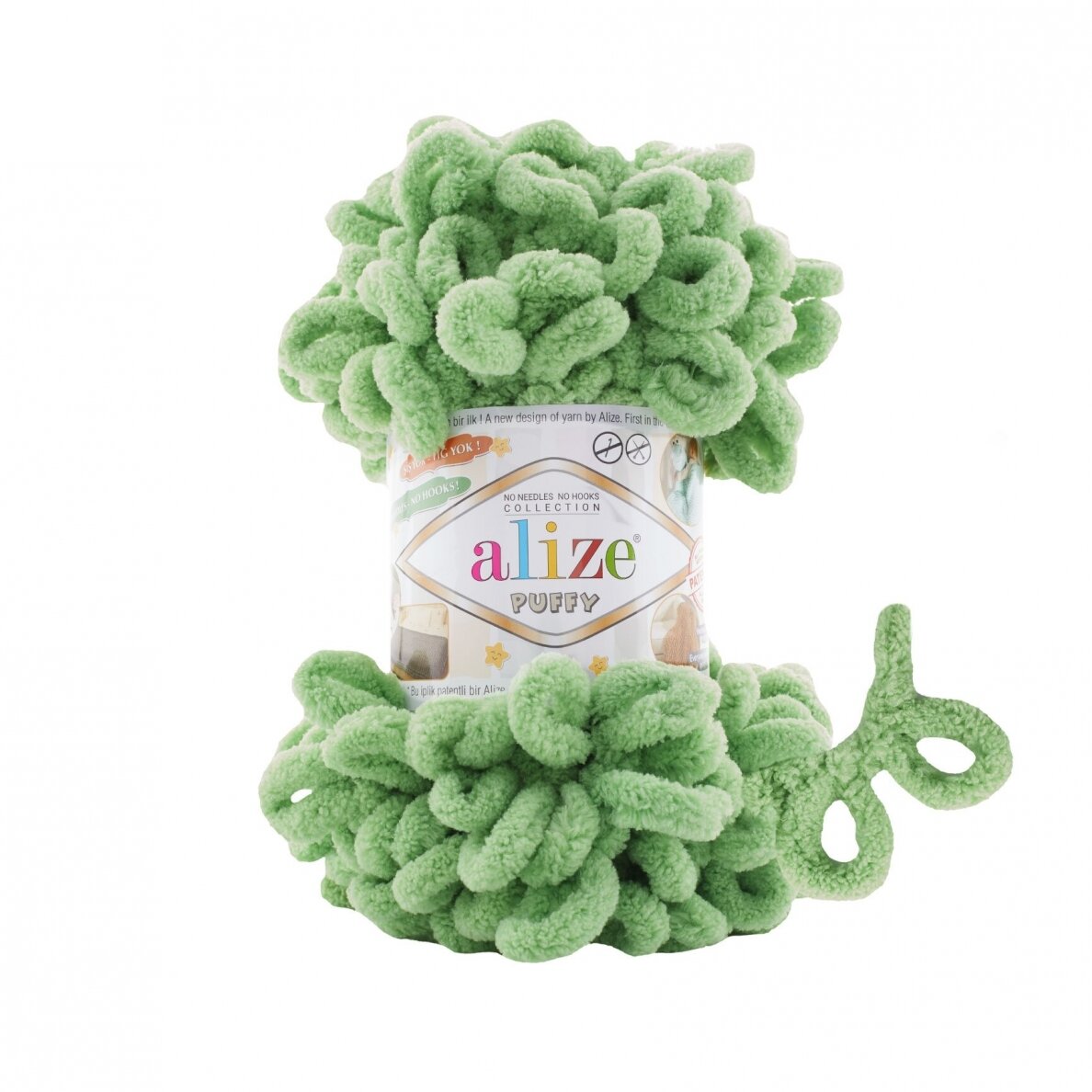 Alize Puffy 103 Pistāciju – dzija ar cilpām