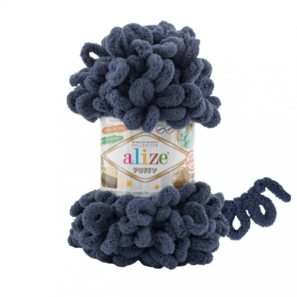 Alize Puffy 900 Ļoti tumši zila – dzija ar cilpām