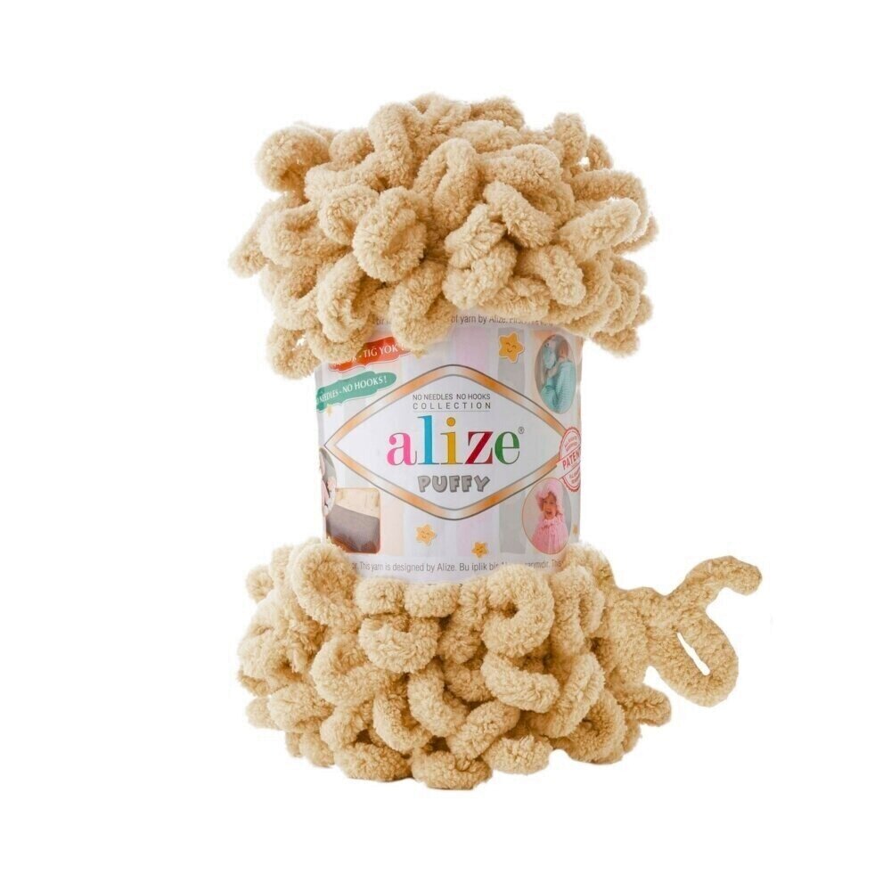 Alize Puffy 97 Kafijas ar pienu – dzija ar cilpām