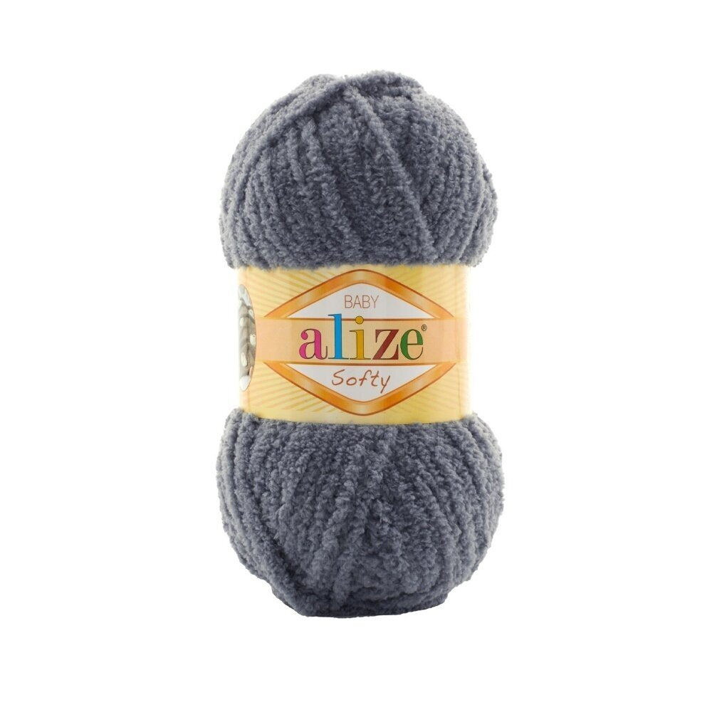 Alize Softy Baby 87 Charbon – fil peluche bébé