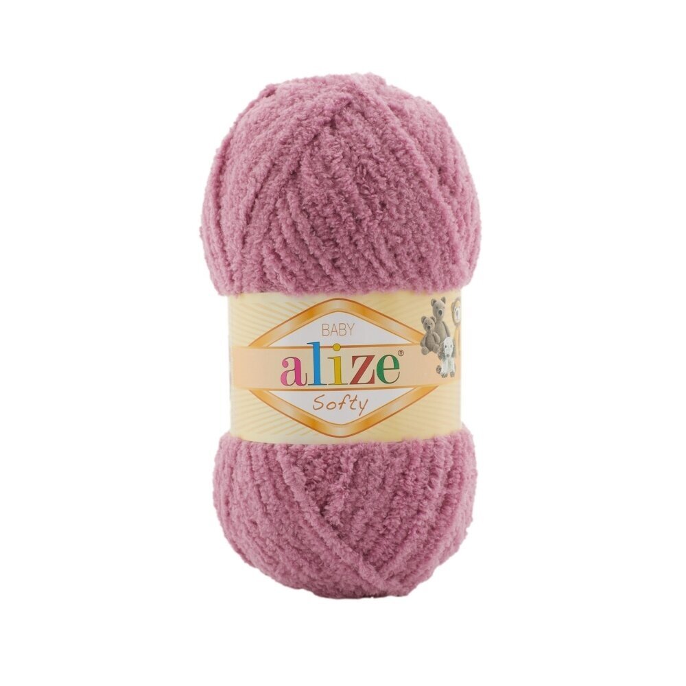 Alize Softy Baby 28 Vieux rose – fil peluche bébé
