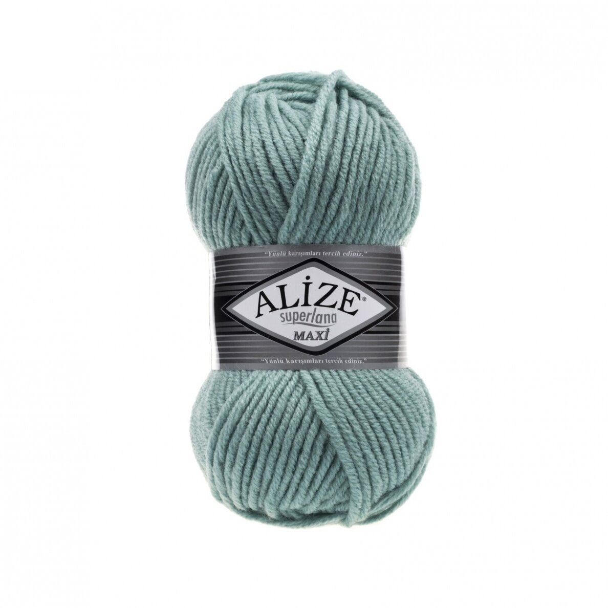 Alize Superlana Maxi 463 Сине-зелёный – толстая пряжа с шерстью