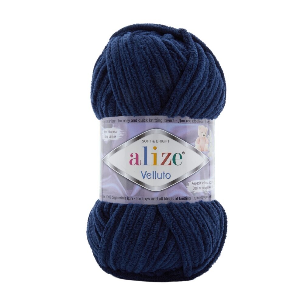 Alize Velluto 58 Blu navy – ciniglia spessa