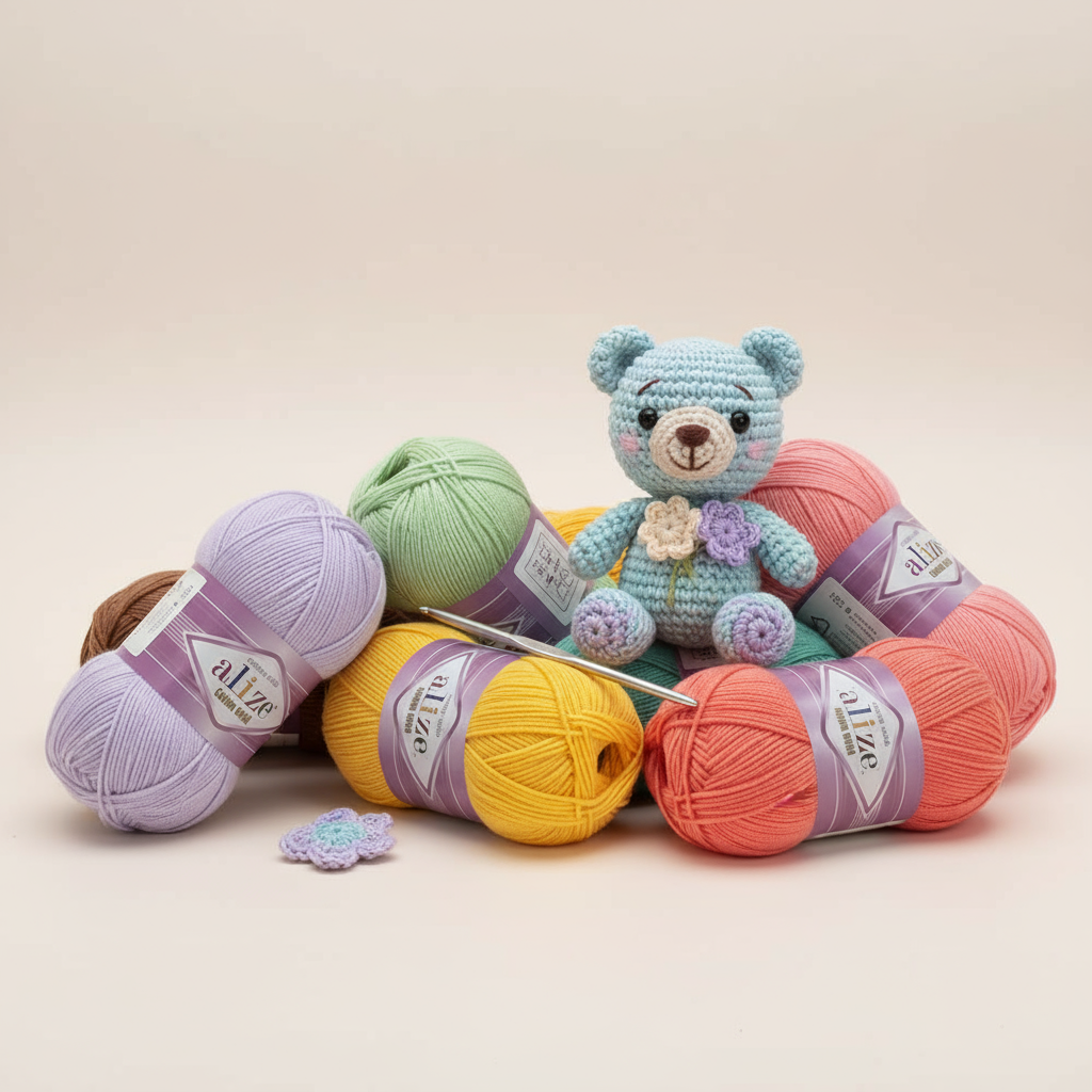 Amigurumi Yarn with YarnArt Jeans and Alize Cotton Gold