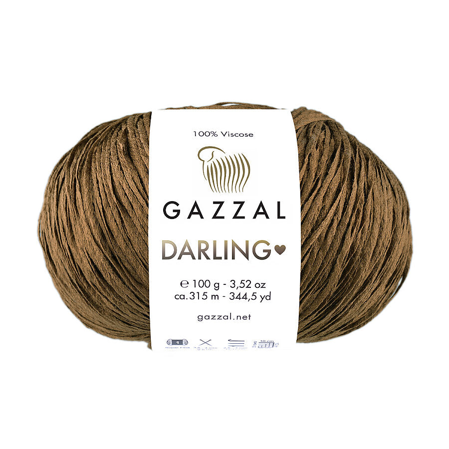 Gazzal Darling 552 Noce – filato in viscosa per l'estate