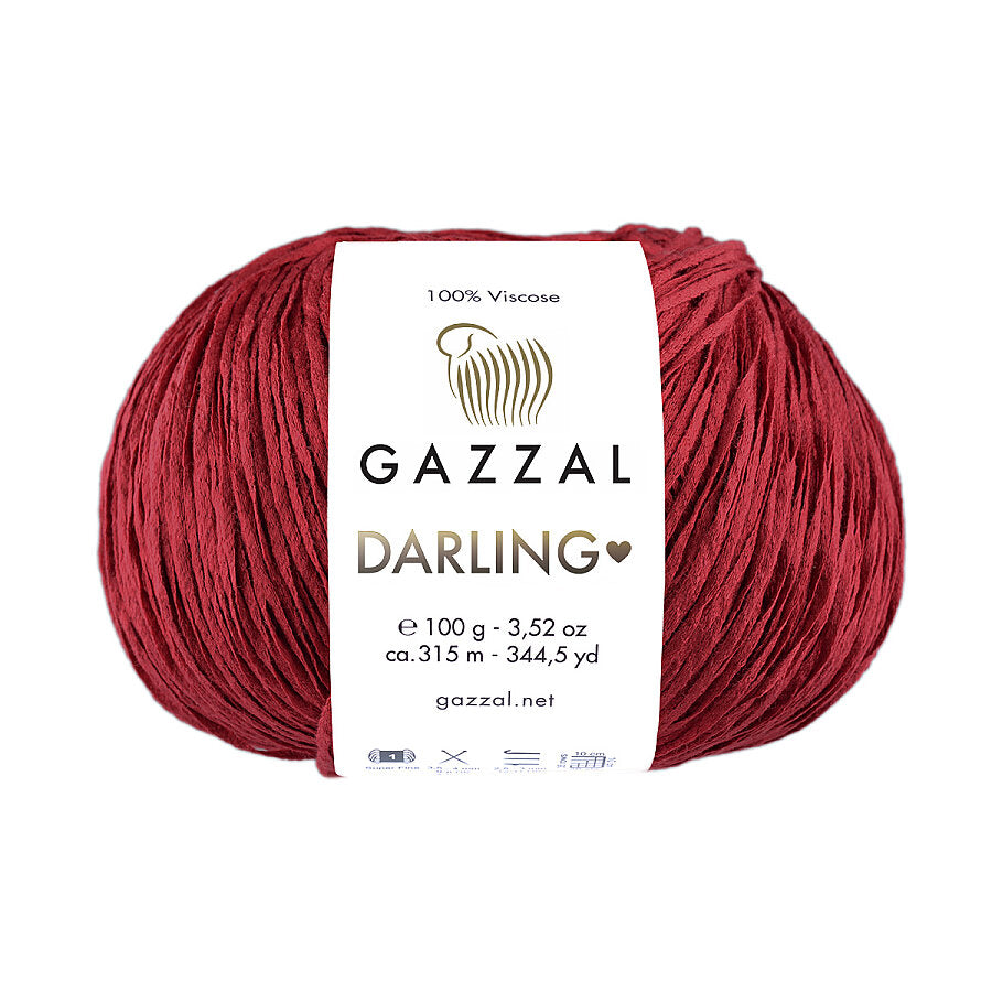 Gazzal Darling 559 Ciliegia – filato in viscosa per l'estate