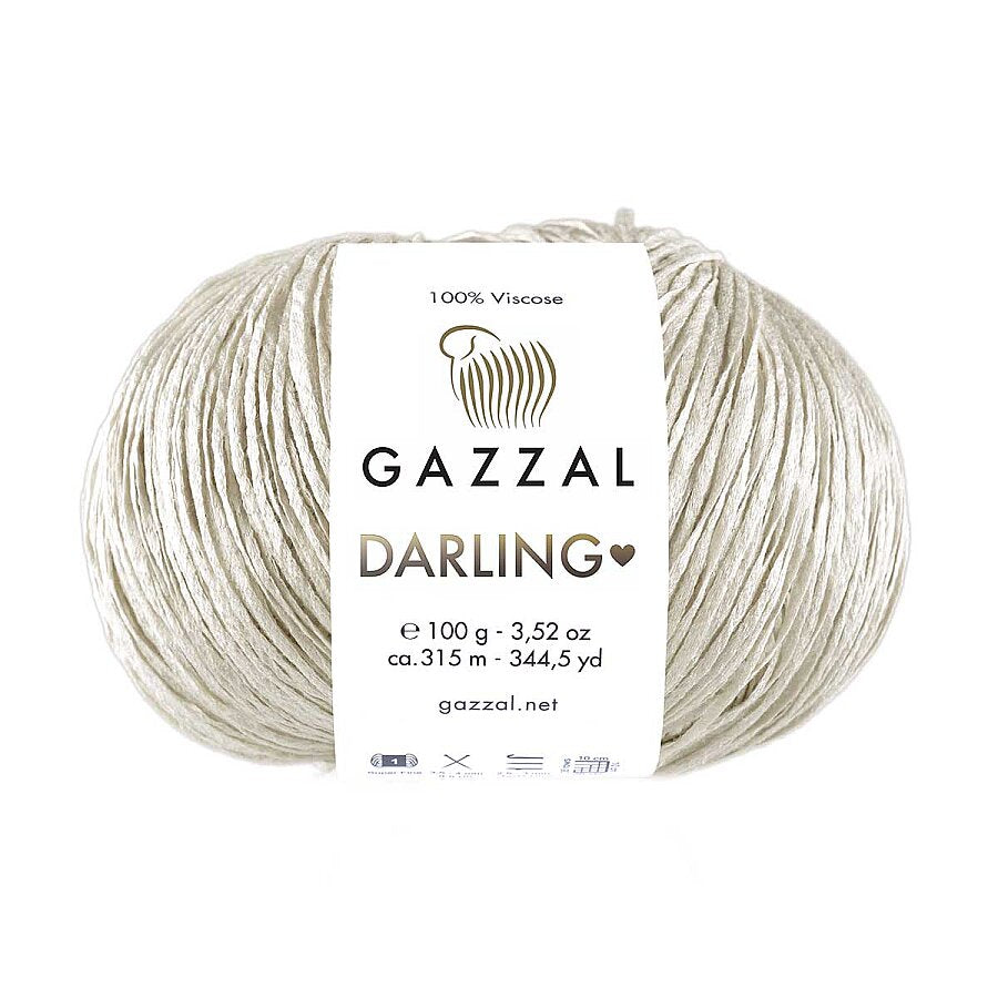 Gazzal Darling 561 Avorio – filato in viscosa per l'estate