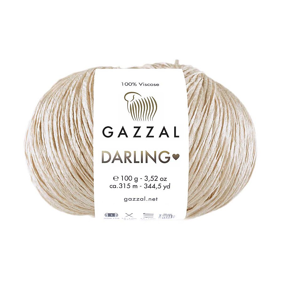 Gazzal Darling 562 Beige – filato in viscosa per l'estate