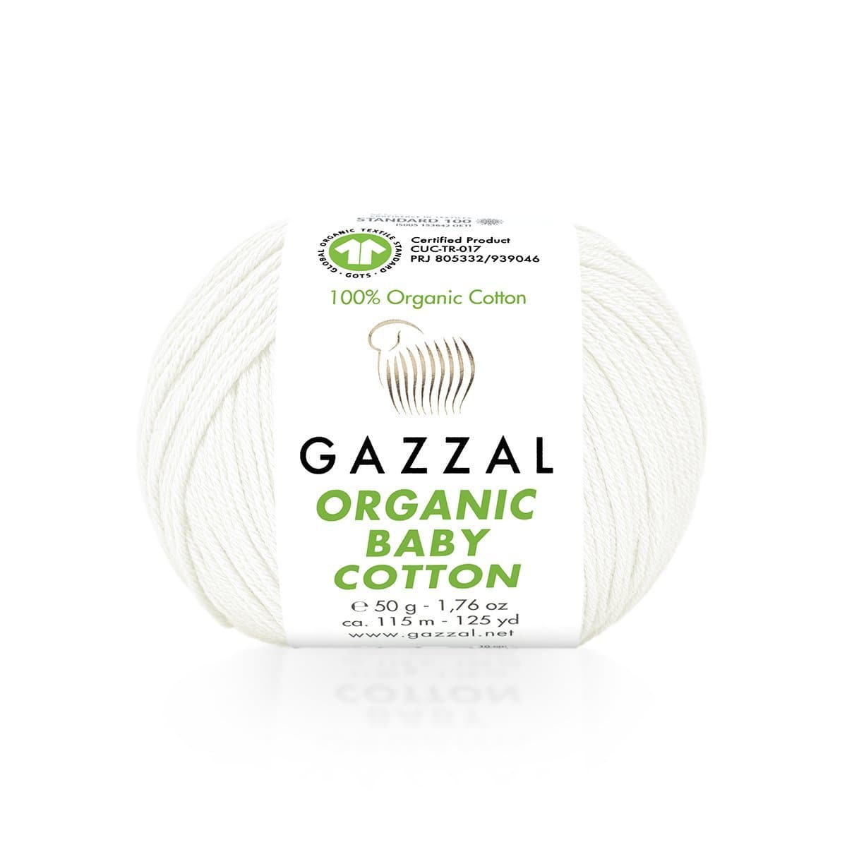 Gazzal Organic Baby Cotton White (415)