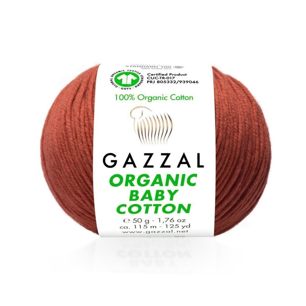 Gazzal Organic Baby Cotton Rust (445)