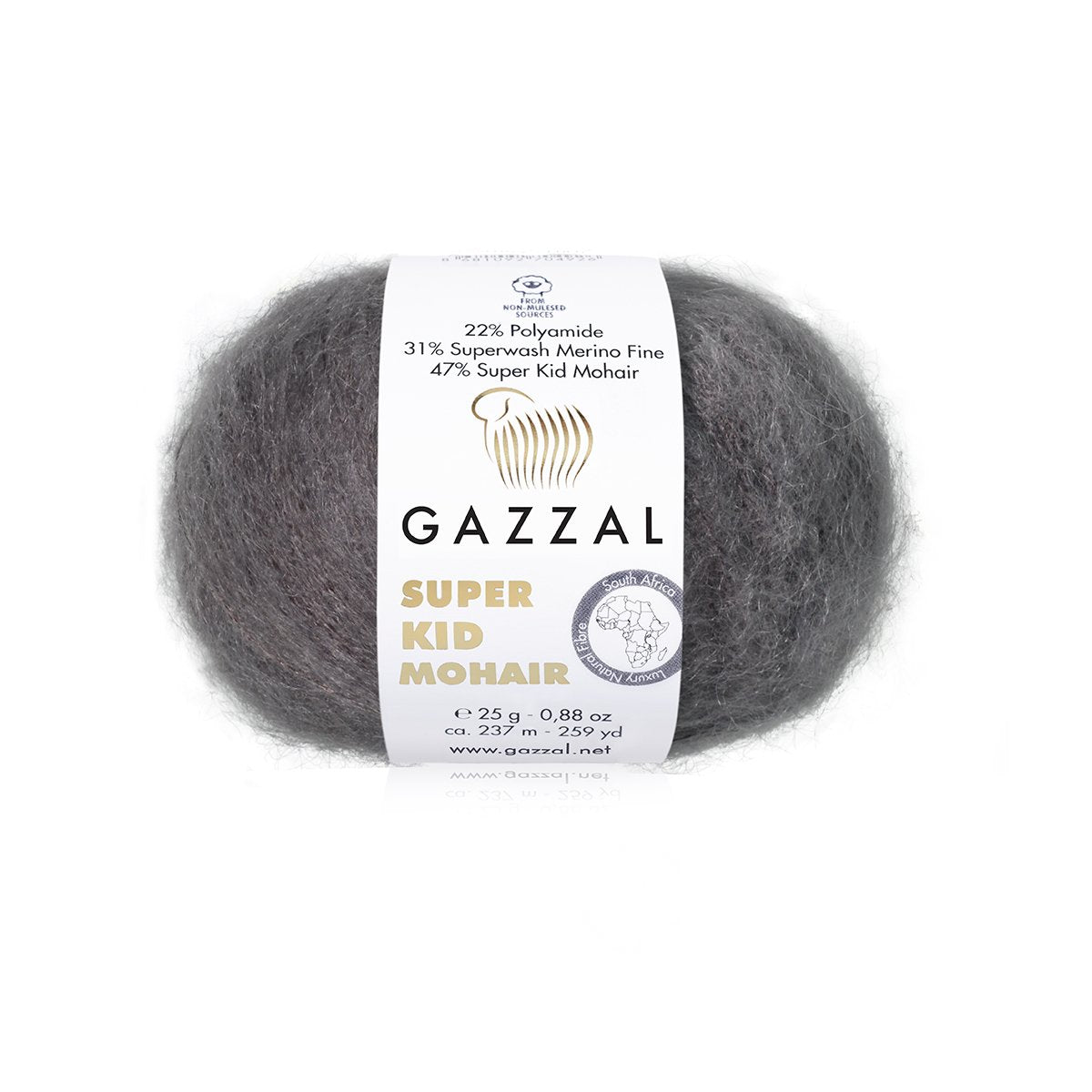 Gazzal Super Kid Mohair Charcoal (64432)