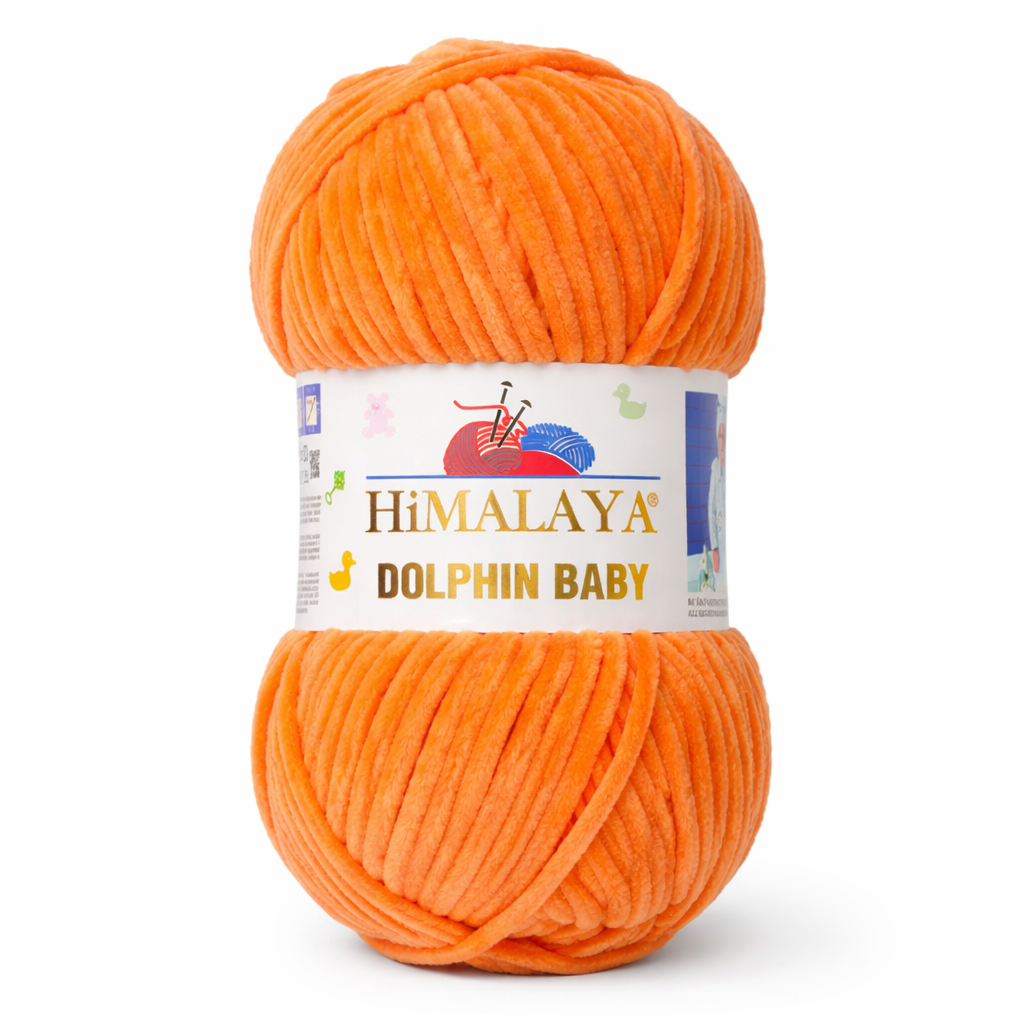Himalaya Dolphin Baby 80312 Orange – plush chenille yarn