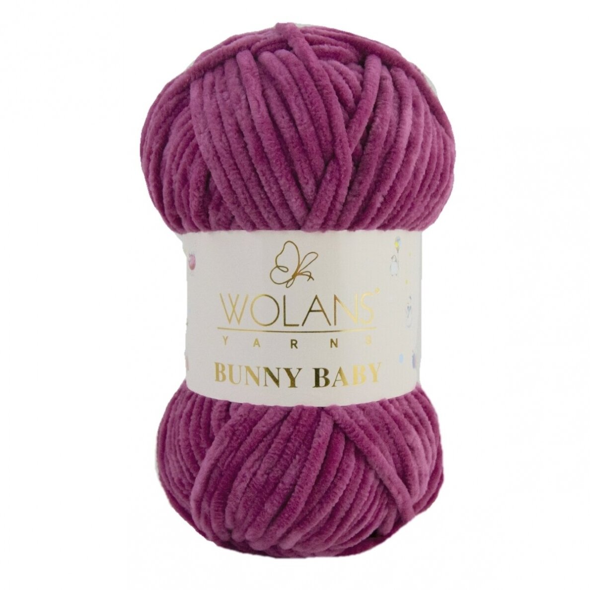 Wolans Bunny Baby 100-22 Plūmju – šenila dzija