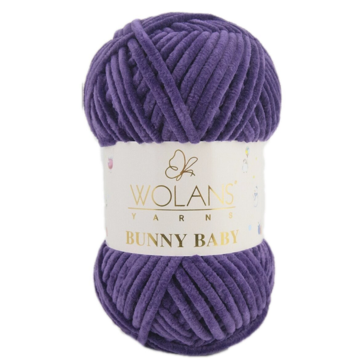 Wolans Bunny Baby 100-16 Purpura – šenila dzija