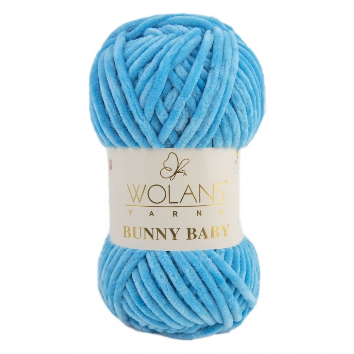 Wolans Bunny Baby 100-12 Azūra – šenila dzija
