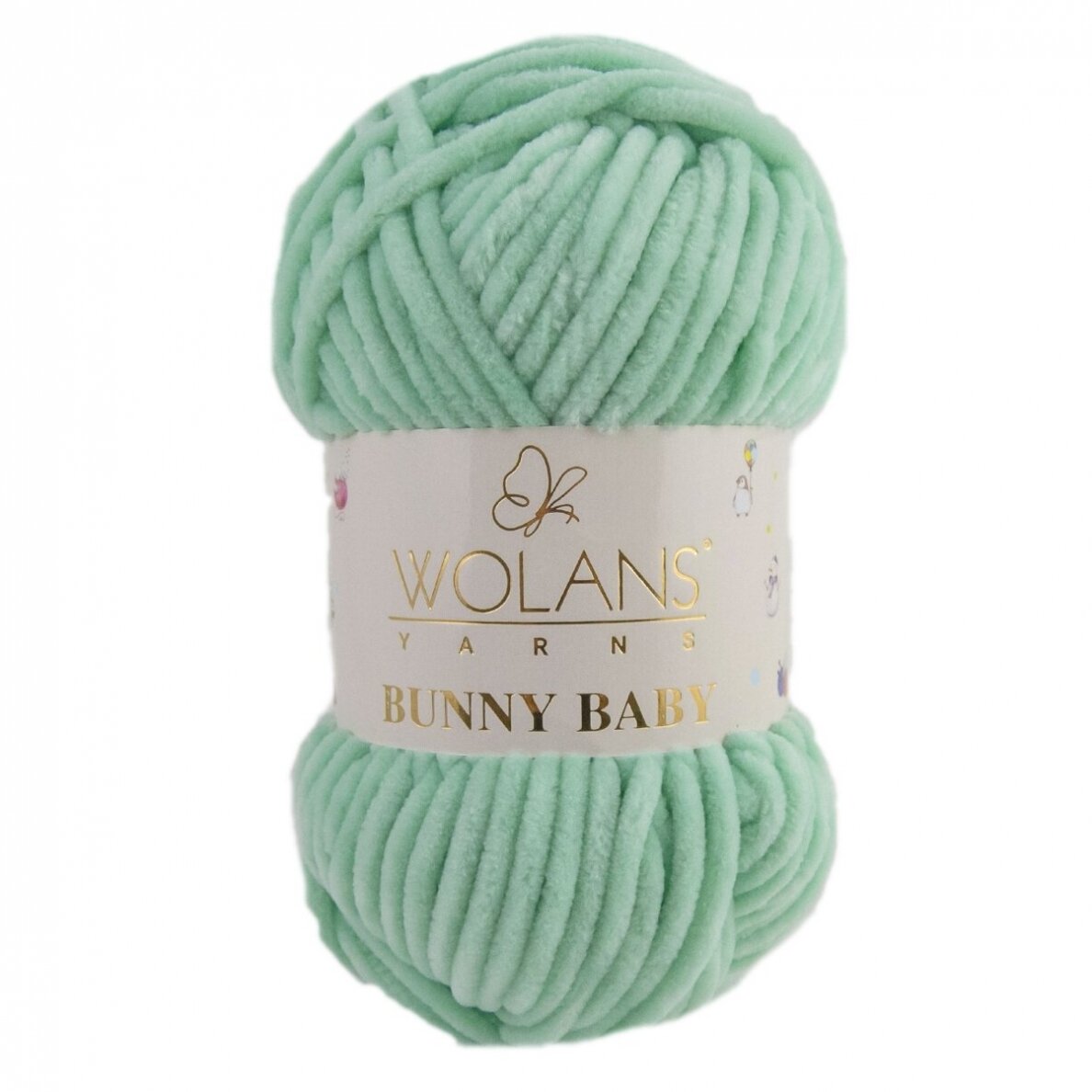 Wolans Bunny Baby 100-57 Piparmētru – šenila dzija