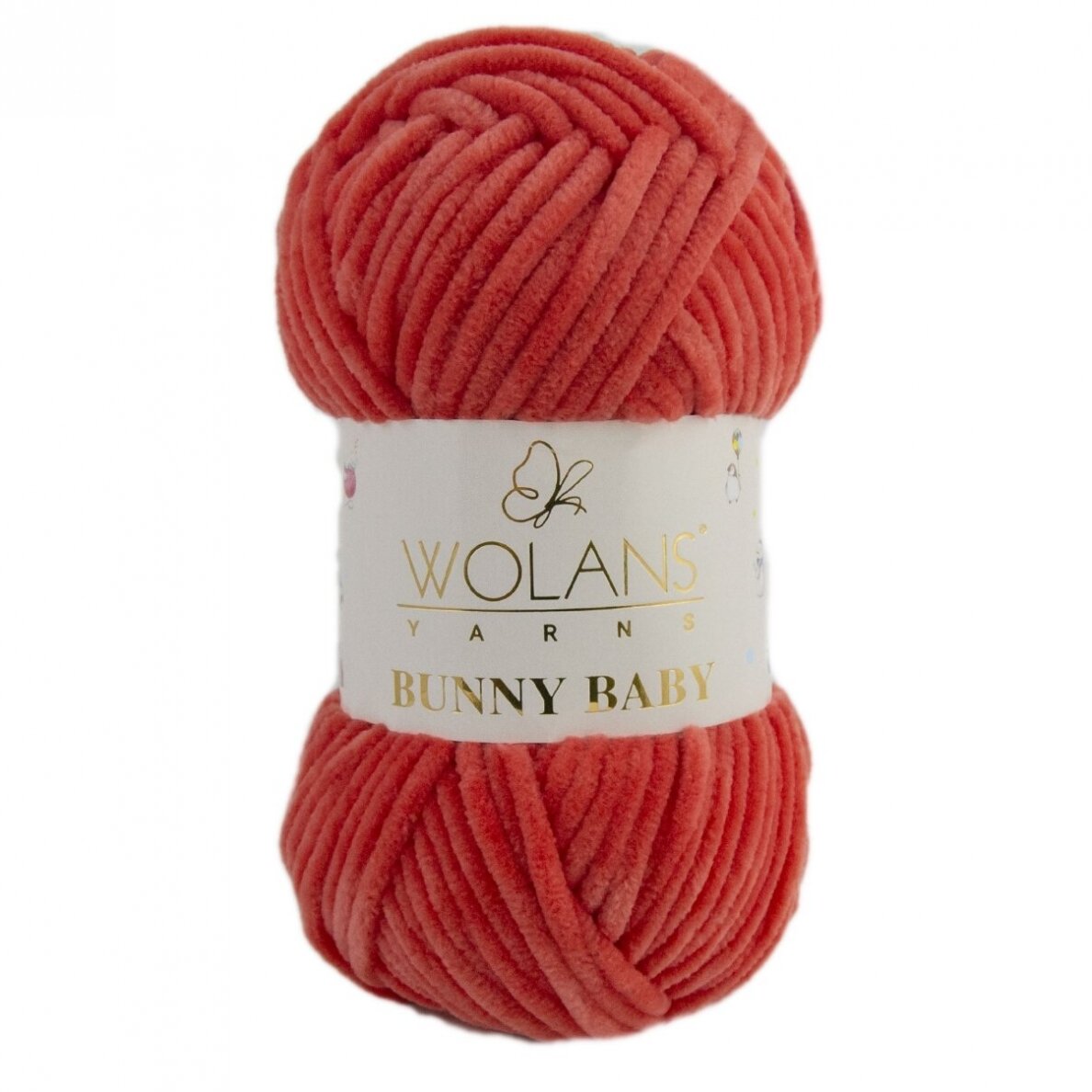 Wolans Bunny Baby 100-62 Sarkana – šenila dzija