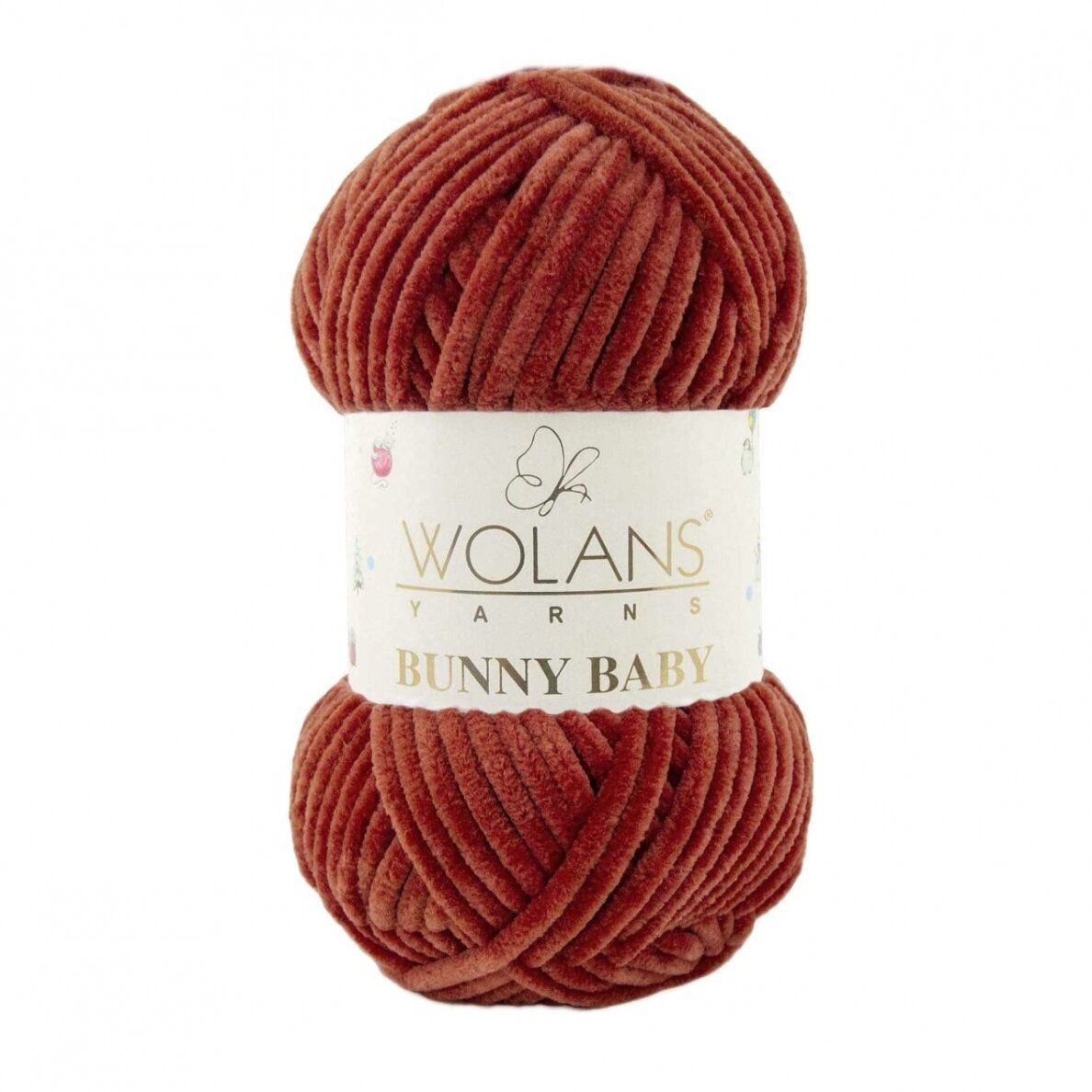 Wolans Bunny Baby 100-27 Ķieģeļu – šenila dzija