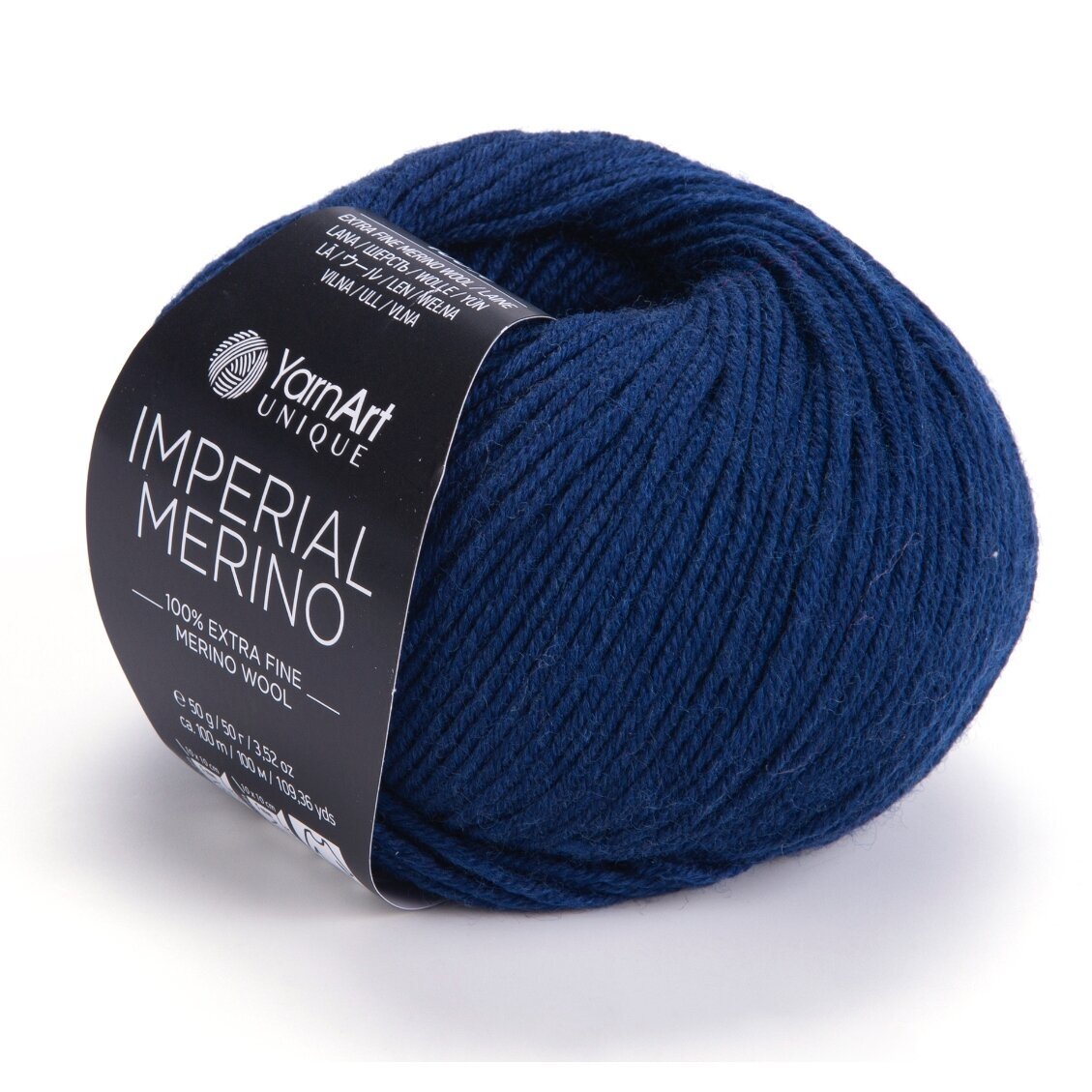 YarnArt Imperial Merino 3343 Tumši zila – merino vilnas dzija
