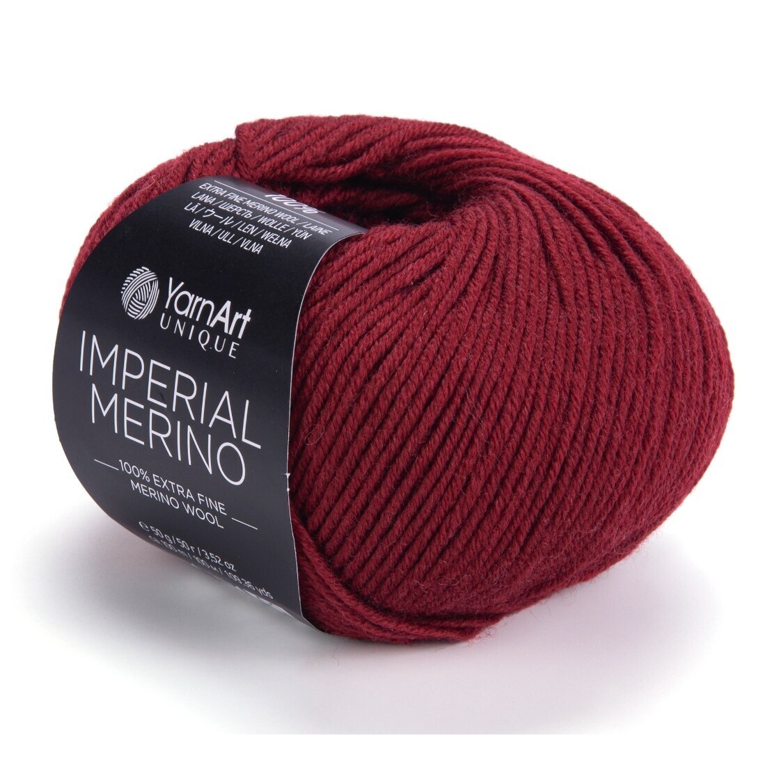 YarnArt Imperial Merino 3344 Bordo – merino vilnas dzija