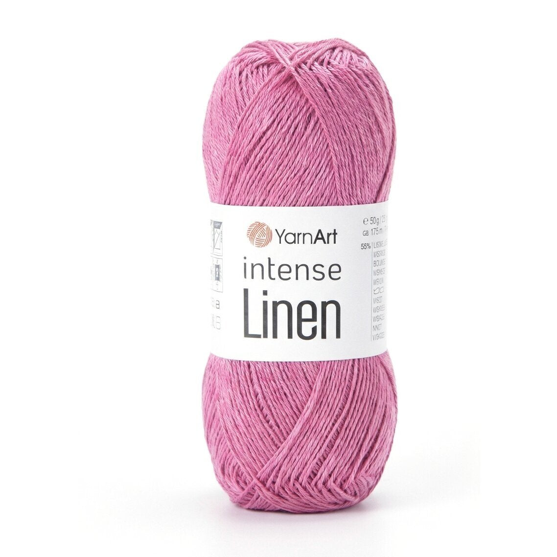 YarnArt Intense Linen 4108 Rose – linen viscose yarn