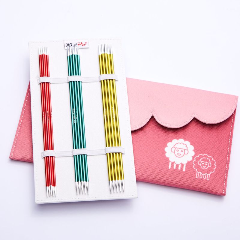 Kit d'aiguilles double pointe KnitPro Zing (20 cm)