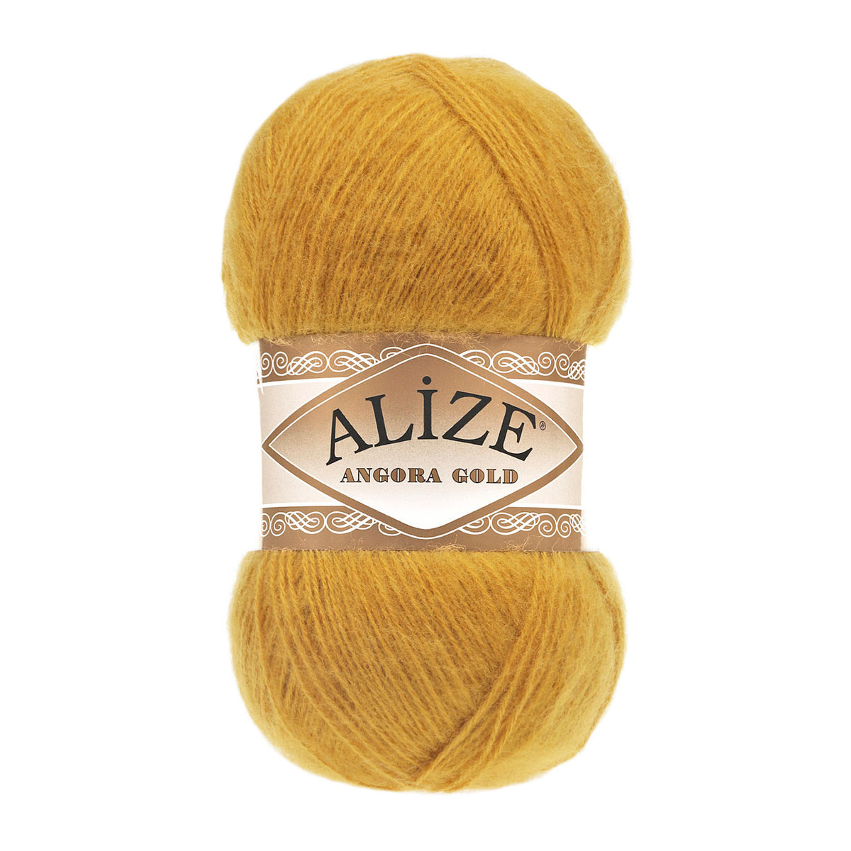 Alize Angora Gold 02 Šafrano – pūkuoti akrilo ir vilnos siūlai